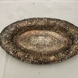 Vintage Metal Vanity Tray.